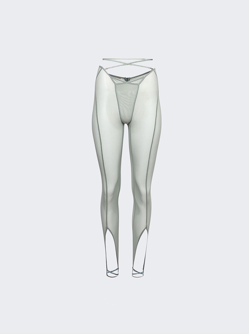 Trouser with Underwear Finishings Sage Green - 1