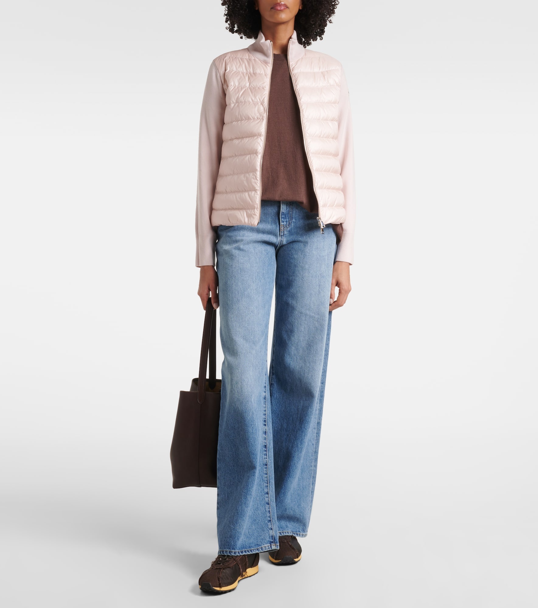 Down-paneled wool cardigan - 2