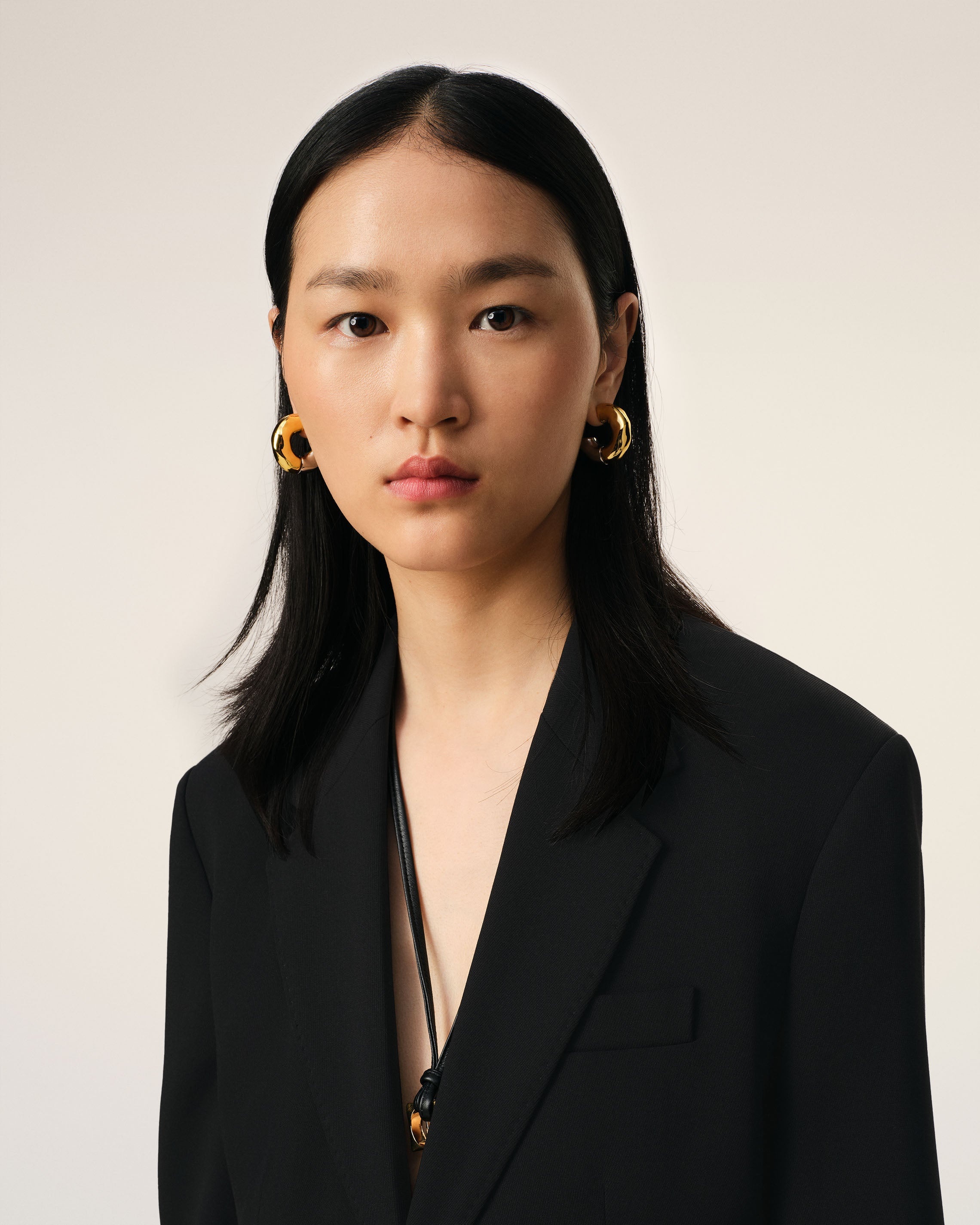 BLACK WOOL SEMI-LINED JACKET - 4