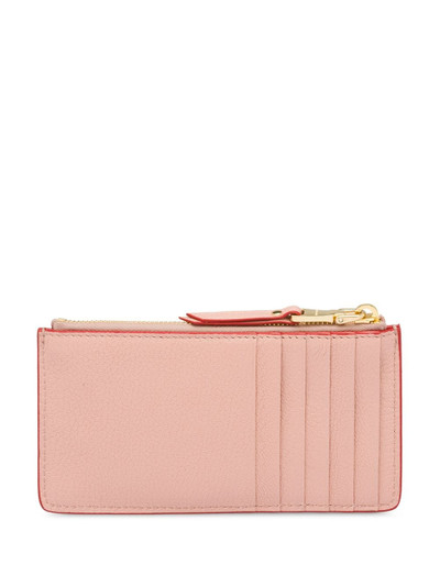 Miu Miu heart logo pouch outlook