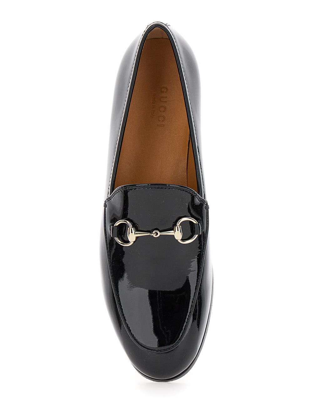 Gucci Women 'Jordan' Black Loafers With Horsebit Detail In Patent Leather Woman - 4