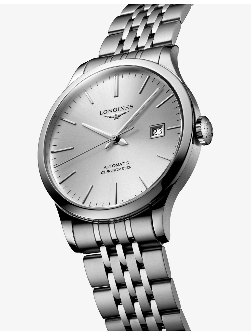 L2.821.4.72.6 Record Silver Dial Stainless-Steel Automatic Watch - 2