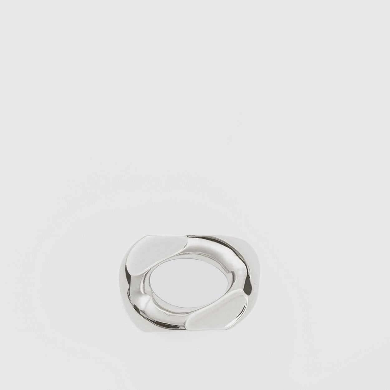 Palladium-plated Chain-link Ring - 4