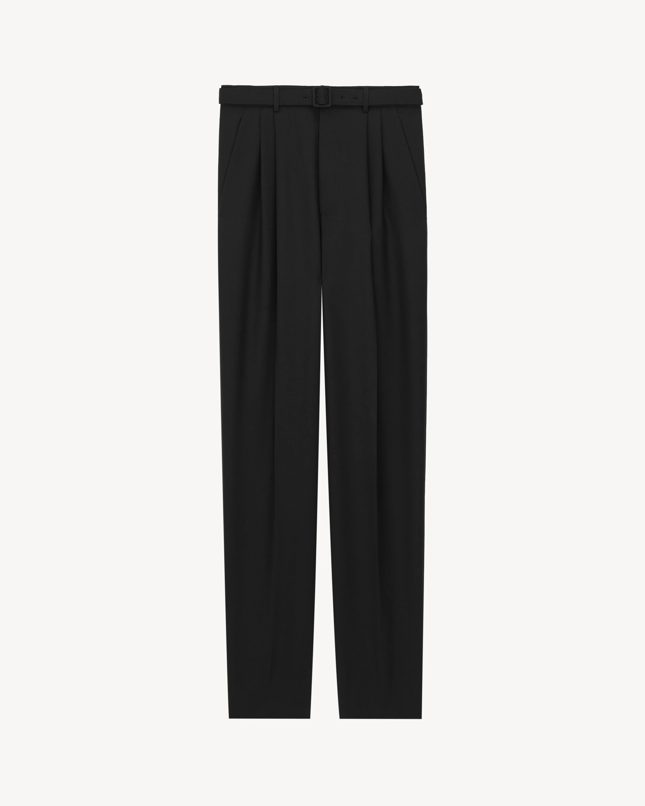 SLIM-FIT PANTS IN WOOL GABARDINE - 1