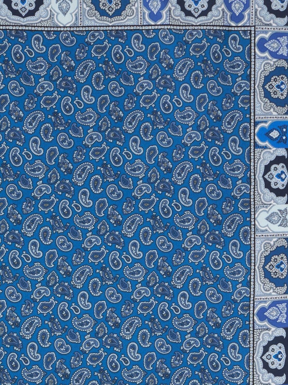 paisley-print silk pocket square - 2