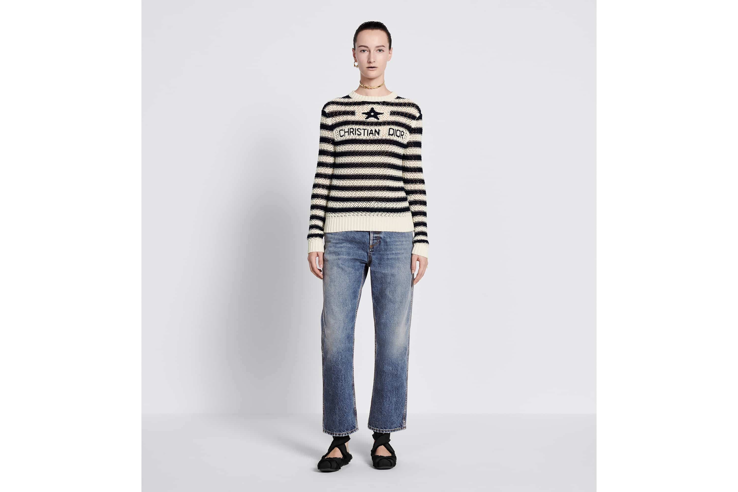 Dior 8 Straight Cropped Jeans, D03 - 4