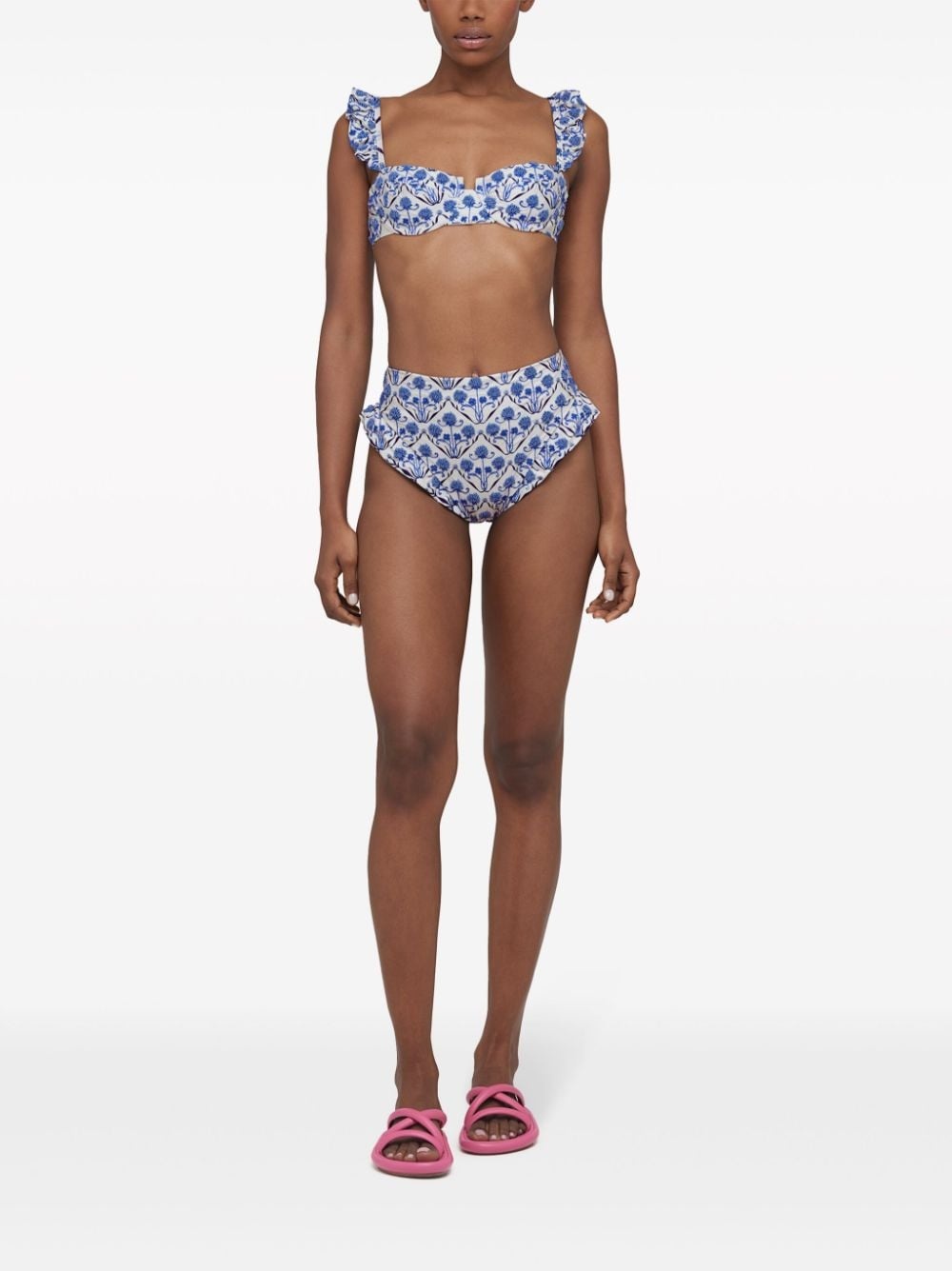 Jengibre Ventura floral-embroidered bikini bottom - 3