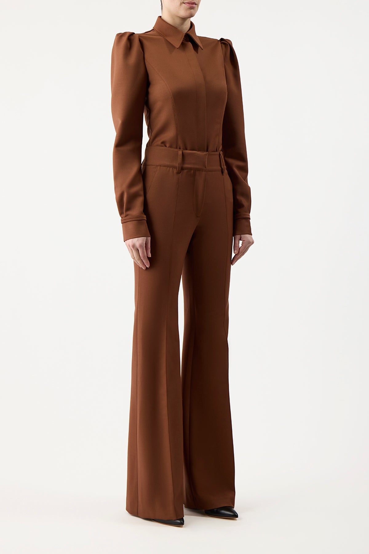 Rhein Pant in Cognac Sportswear Wool - 3