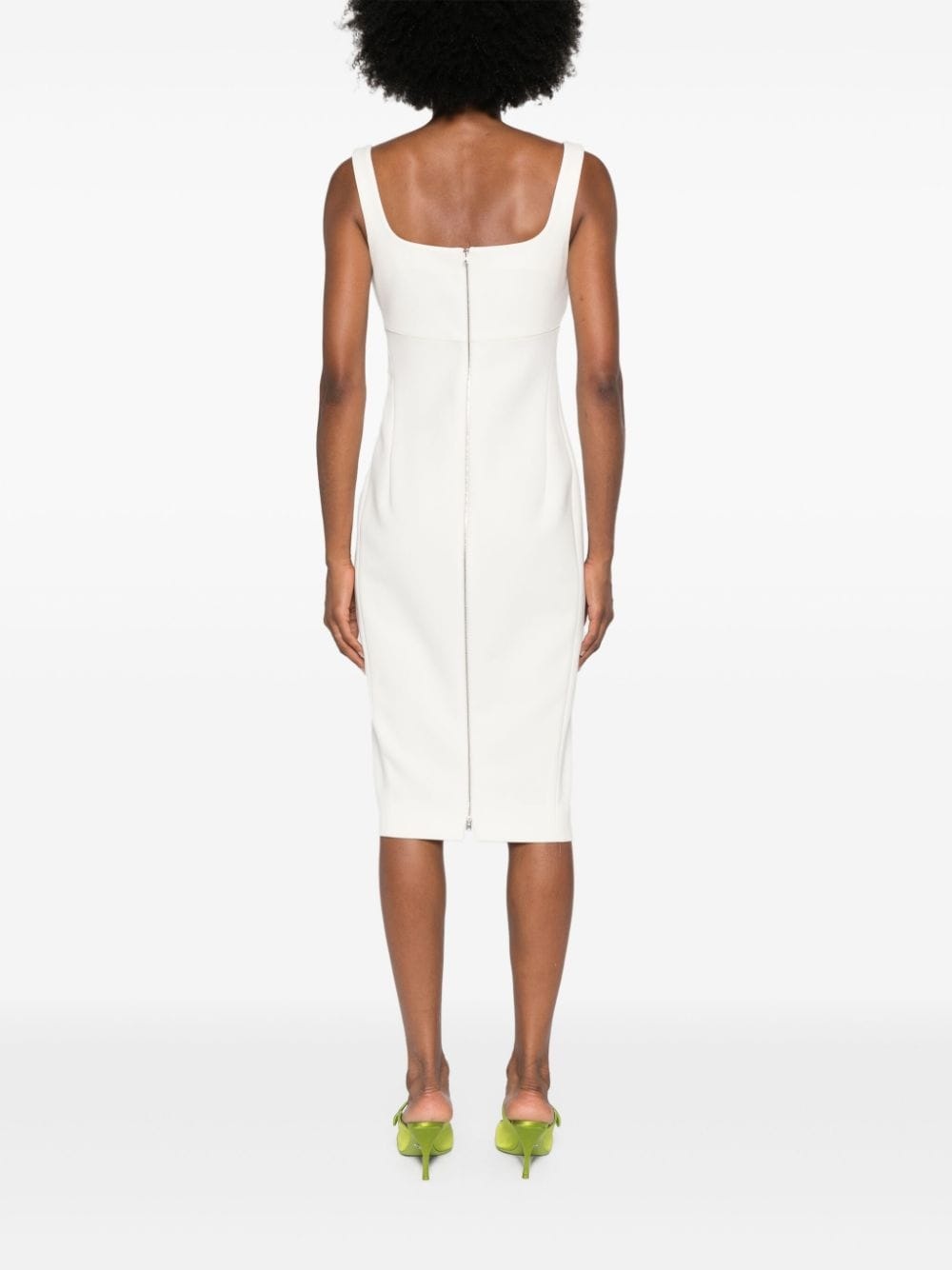 sleeveless midi dress - 4