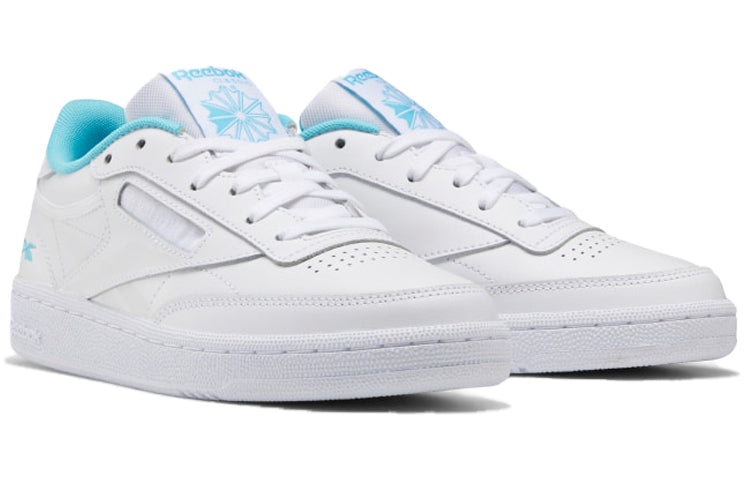 (WMNS) Reebok Club C 85 'White Neon Blue' FV1096 - 3