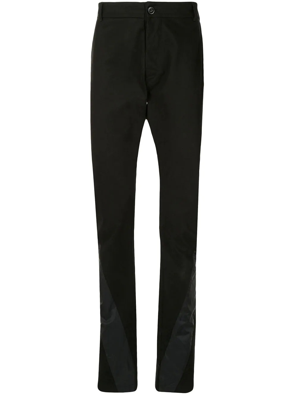 panelled mid-rise straight leg trousers - 1