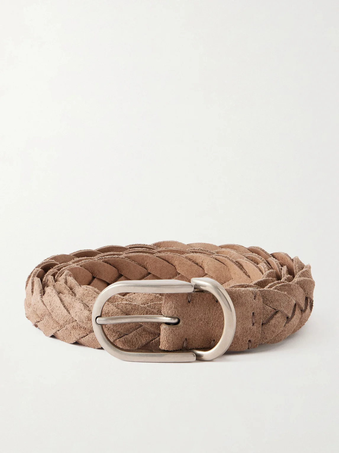 3cm Woven Suede Belt - 1