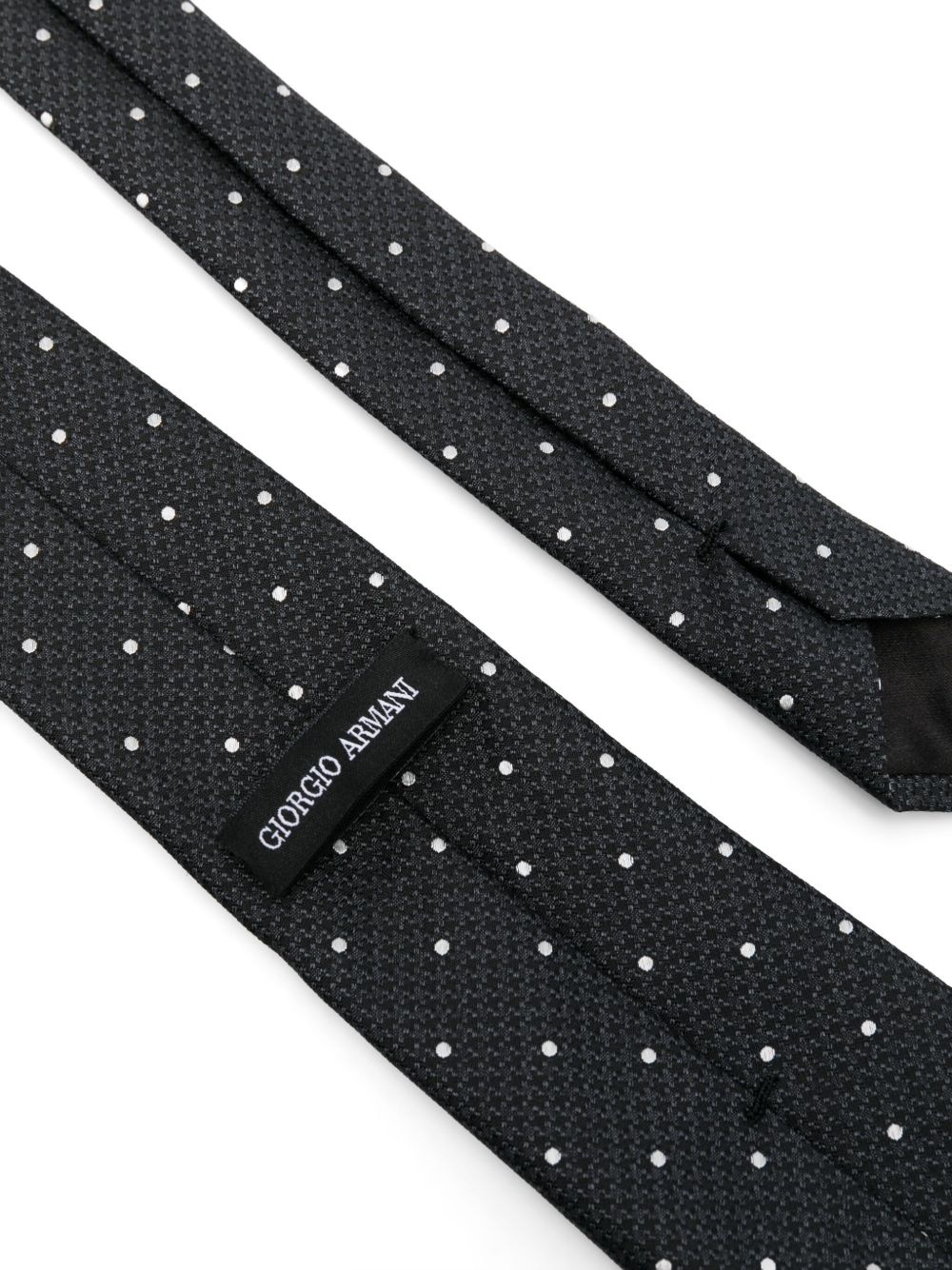 polka dot-print tie - 2