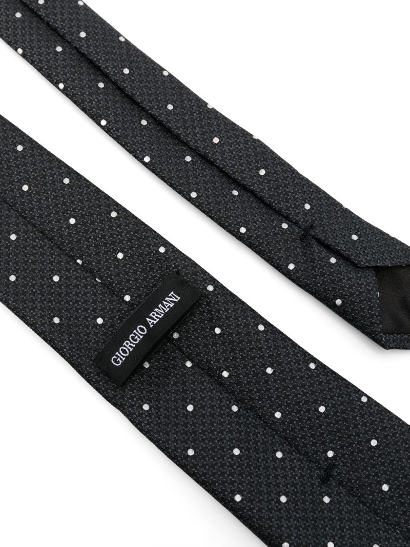 GIORGIO ARMANI polka dot-print tie outlook