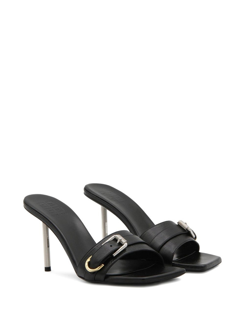 Givenchy Voyou 90mm leather mules outlook