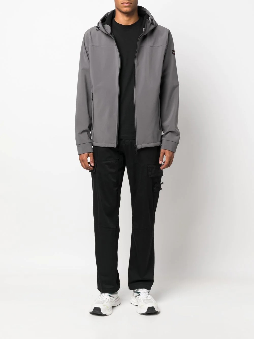 zip-up hooded sports jacket - 2