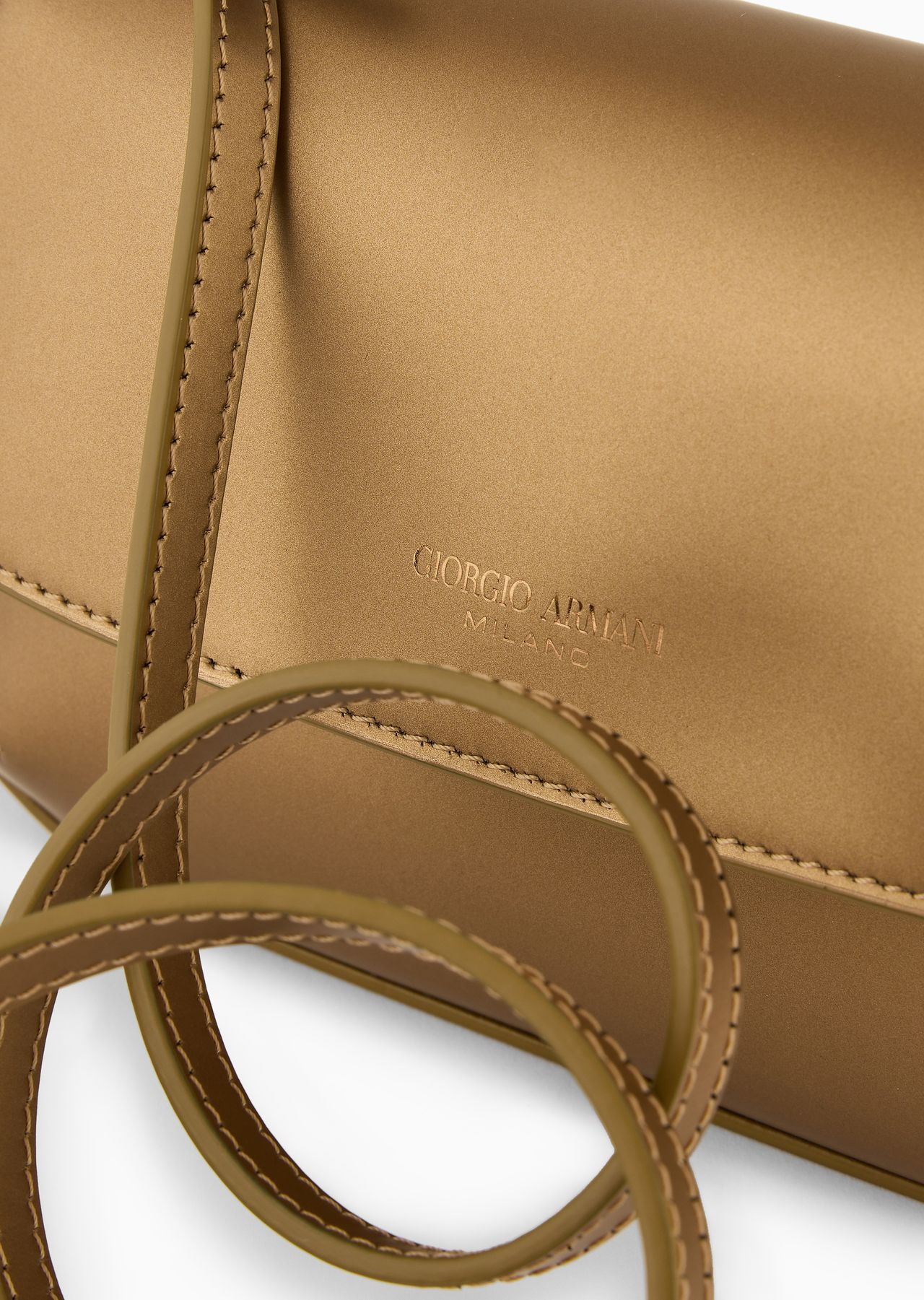 Mini la Prima lamé-leather handbag - 5