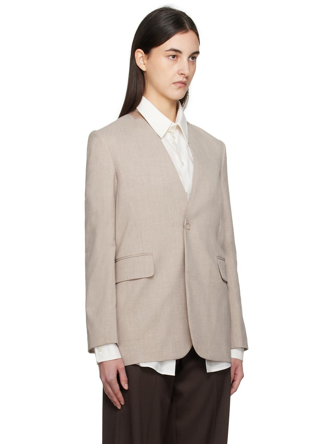 Taupe Tailoring Blazer - 2