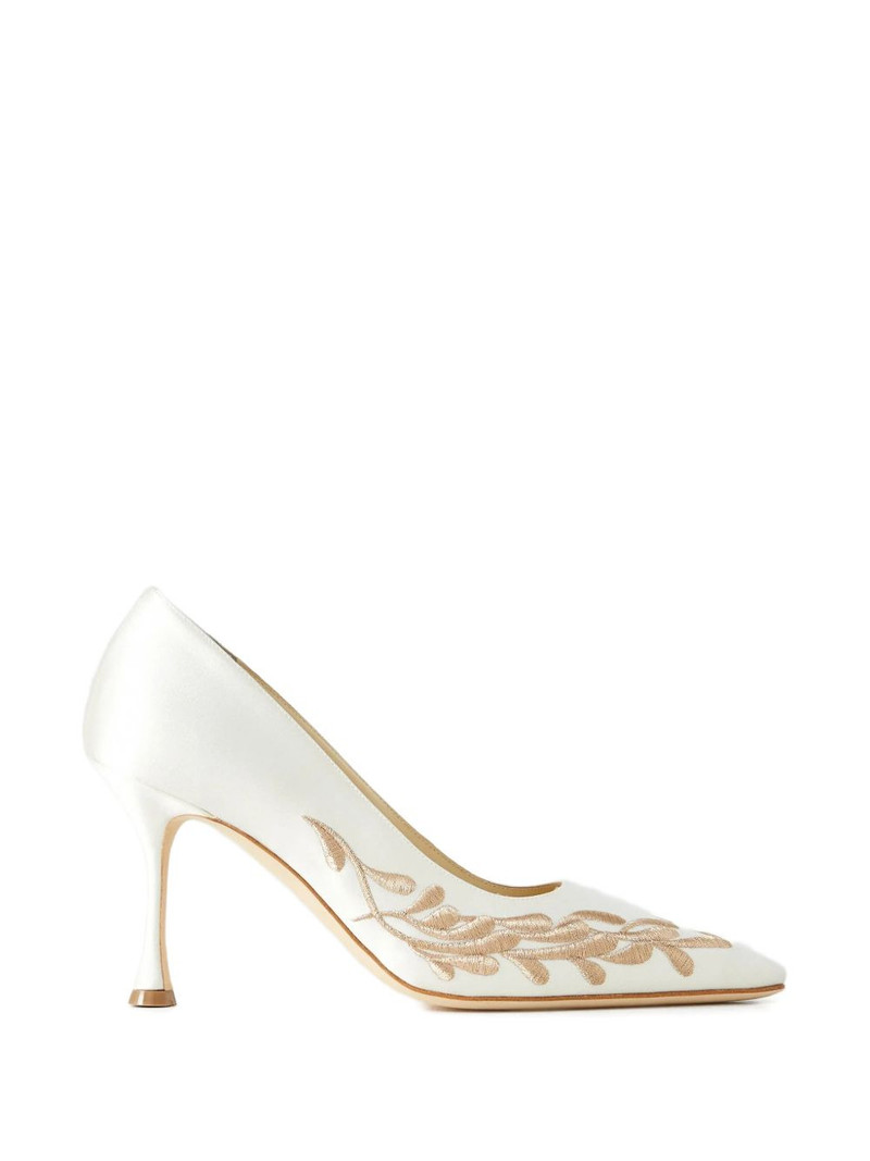 Rabata embroidered pointed-toe pumps 1