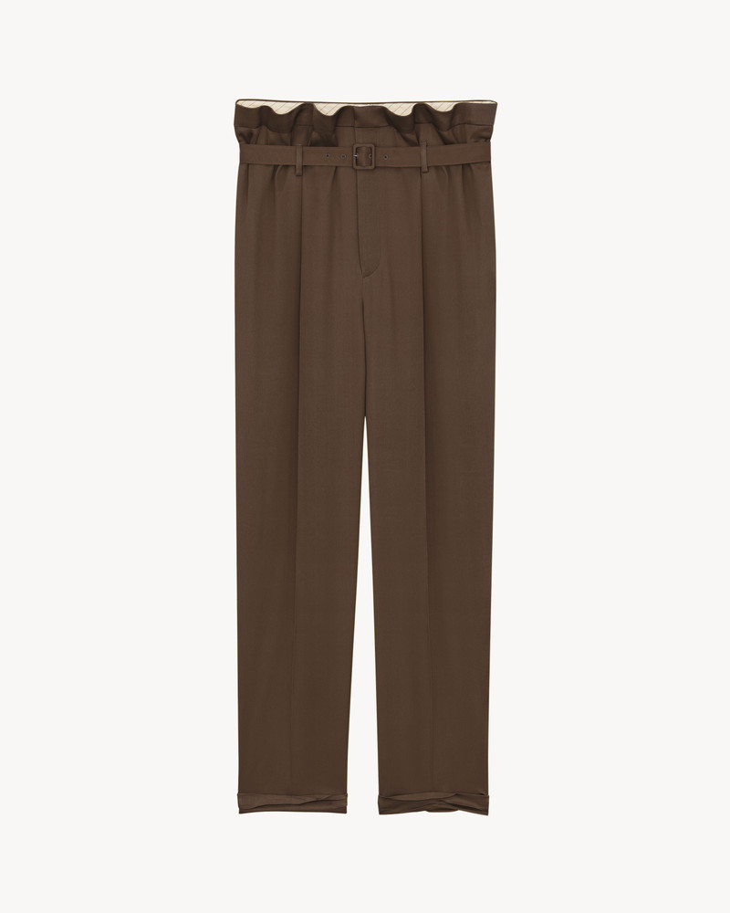 PAPERBAG PANTS IN SILK 1