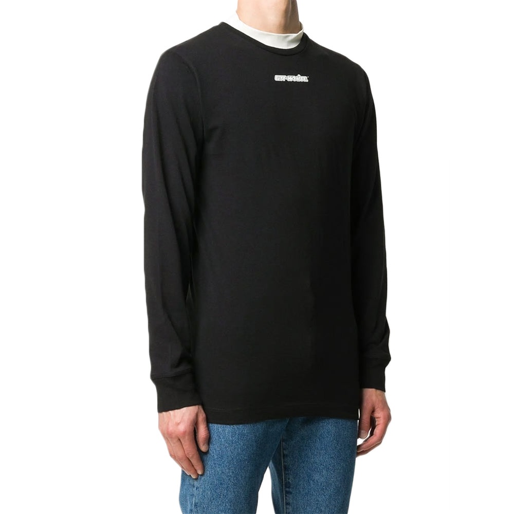 Off-White Fw20 Arrows Sketch Mens Logo Long Sleeve OMAB001E20JER0031025 - 3