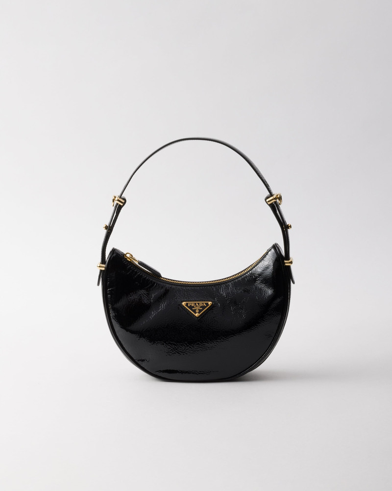 Prada Arqué naplak patent leather shoulder bag 1