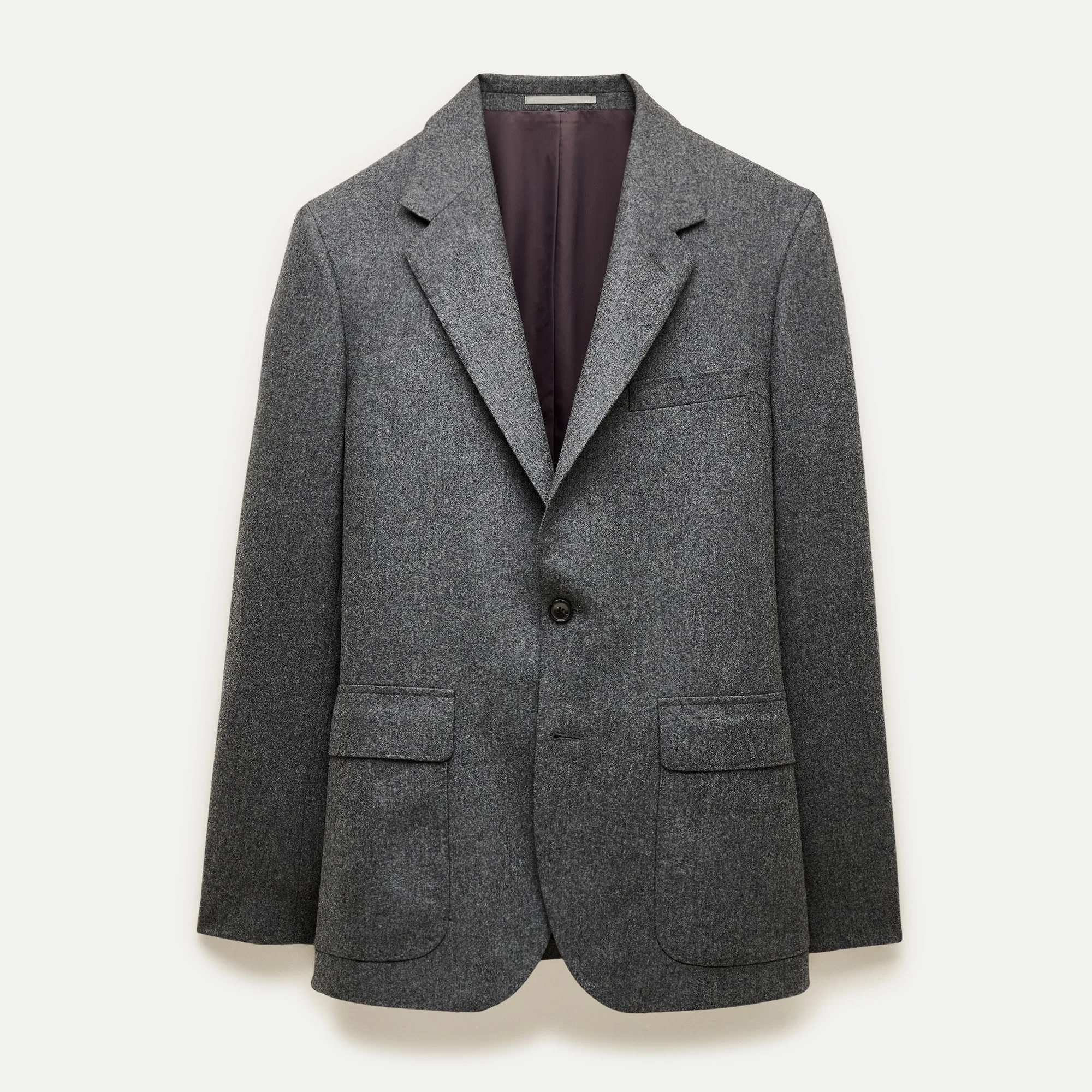 Kenmare Relaxed-fit suit jacket in Italian wool flannel - 1