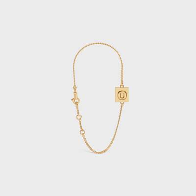 CELINE Alphabet O Bracelet in Brass with Gold Finish outlook