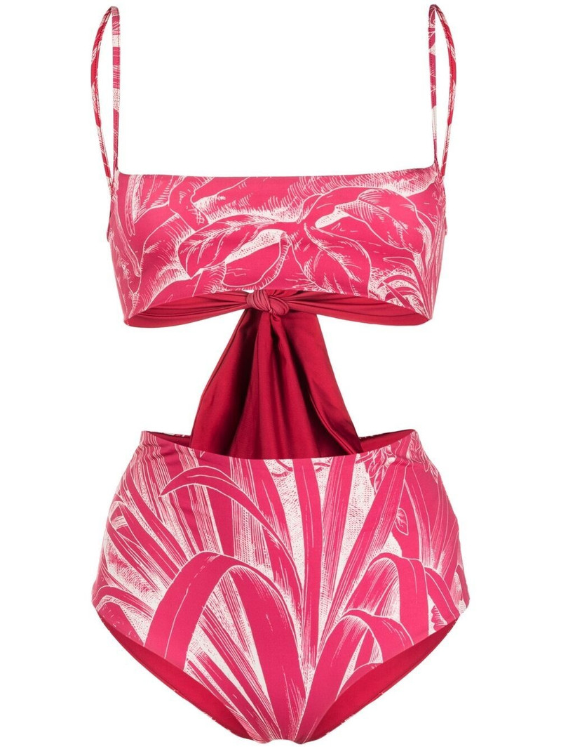 leaf-print bikini 1