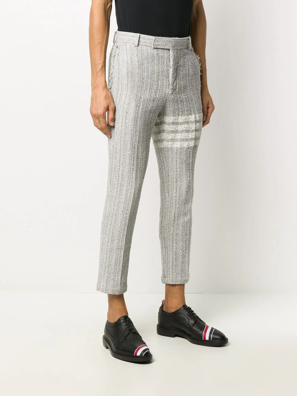 4-Bar tweed tailored trousers - 3