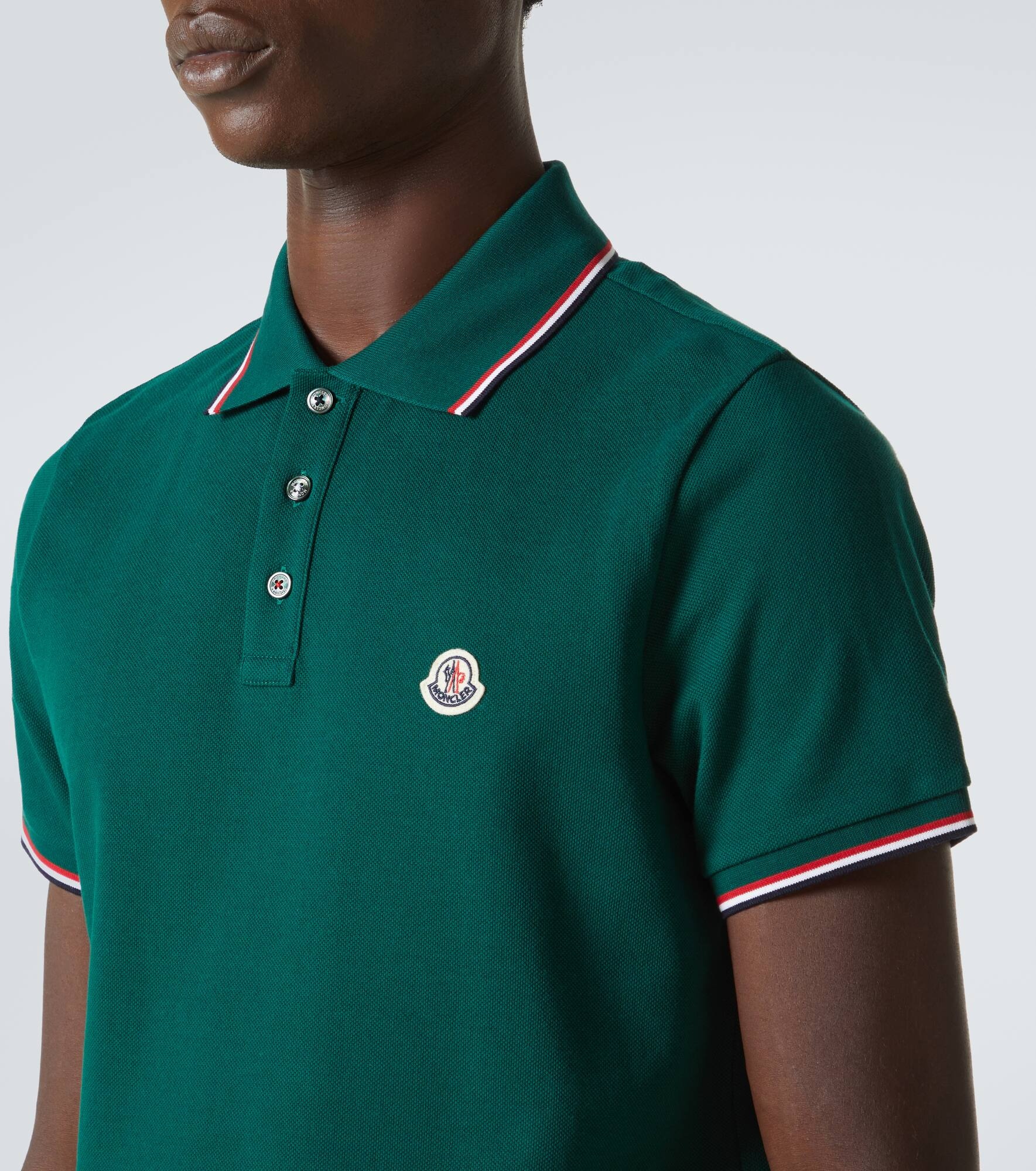 Logo cotton piqué polo shirt - 5