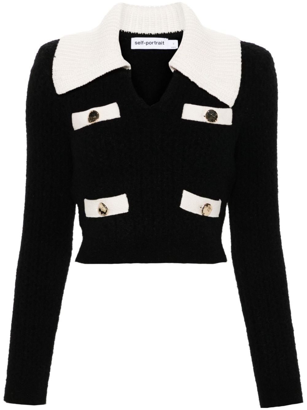 cropped sweater - 1