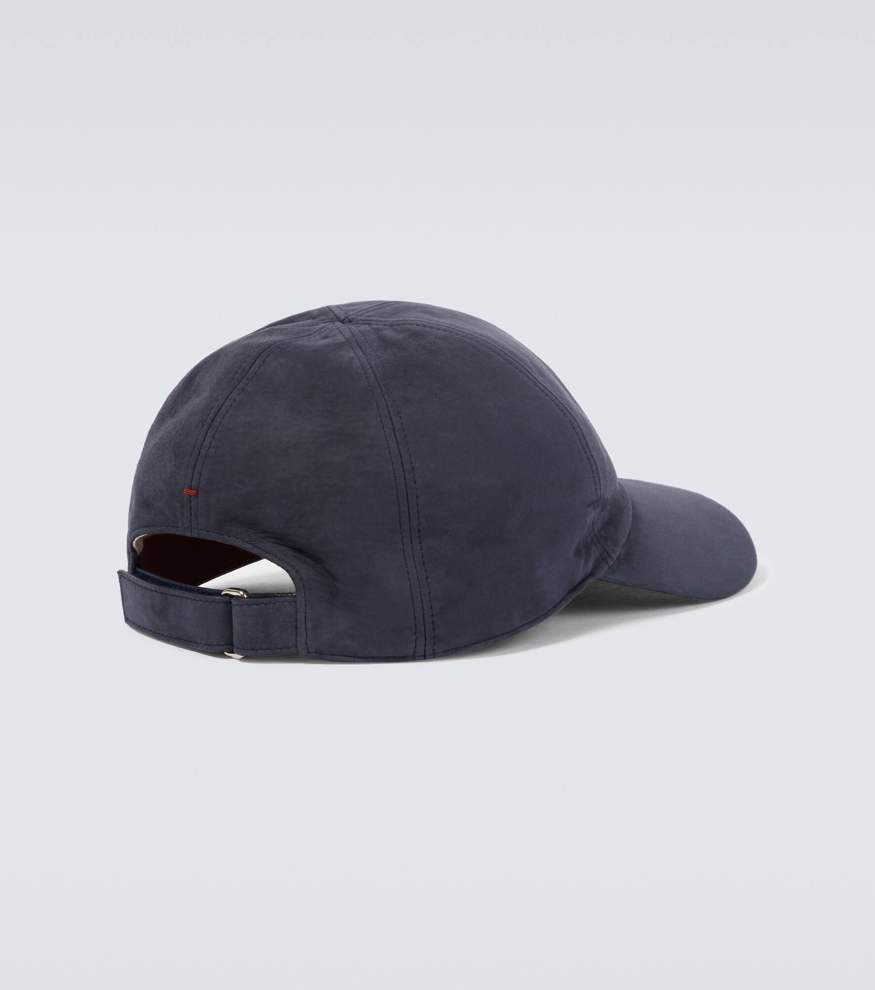 Logo suede baseball cap - 4