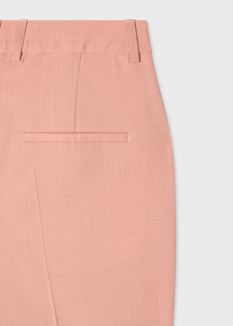 Women's Pink Cotton-Blend Double Breasted Two-Piece Suit 4