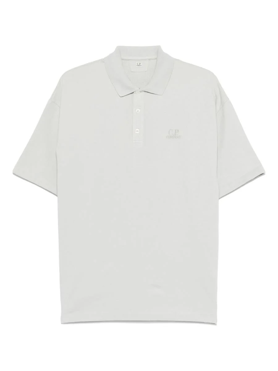 C.P. Company Logo Cotton Polo Shirt - 1