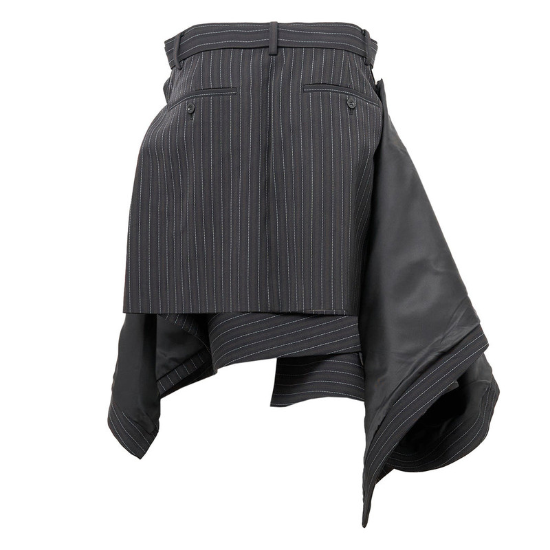 sacai Stripe Doeskin Skirt outlook