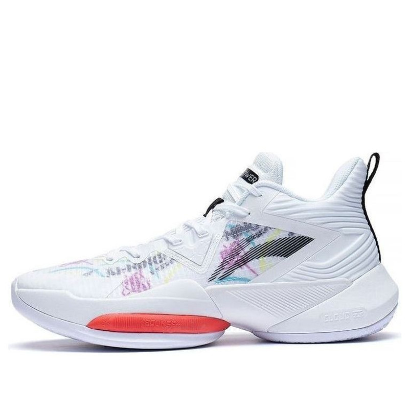 Li-Ning Power 8 Mid 'White Red Black' ABPS073-3 - 1