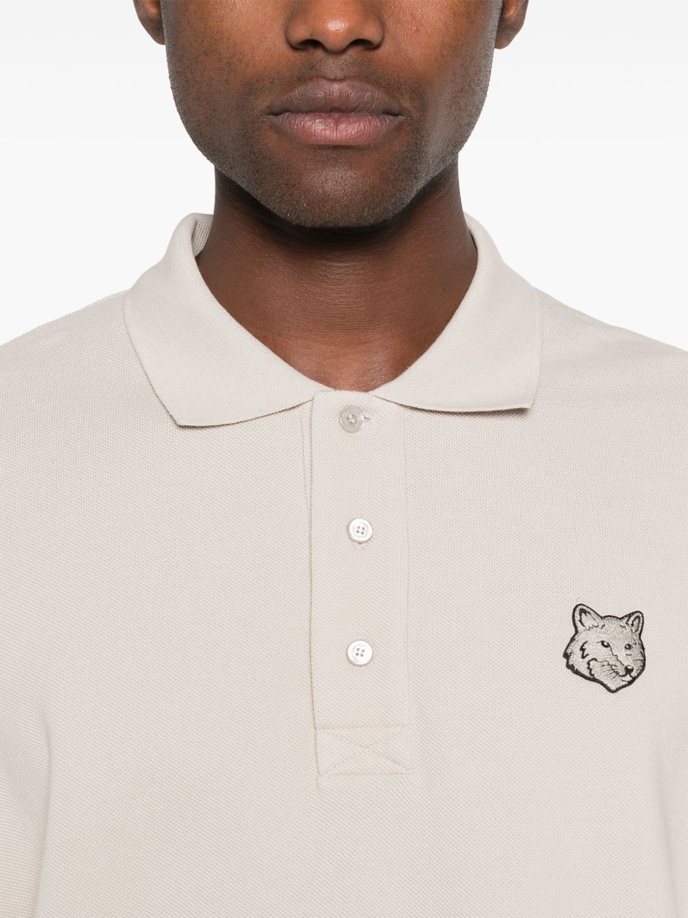 Bold Fox Head-patch polo shirt - 4
