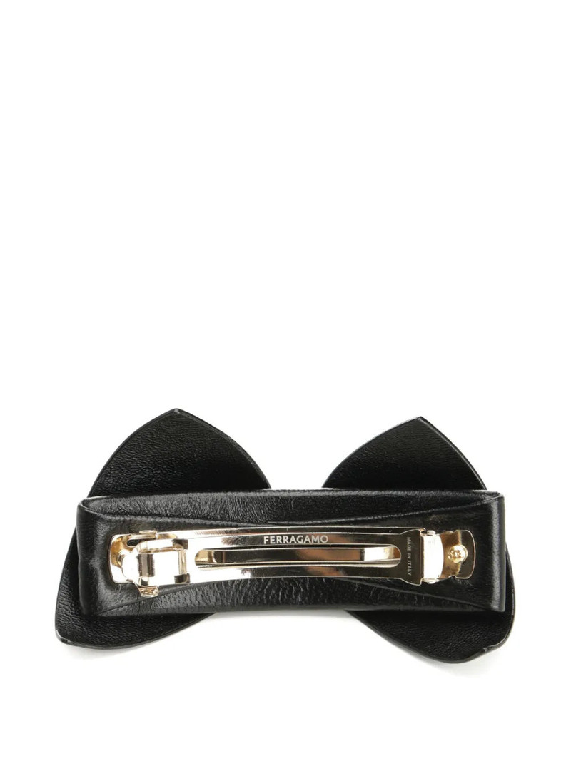 FERRAGAMO Ferragamo Satin Leather Hair Clip outlook