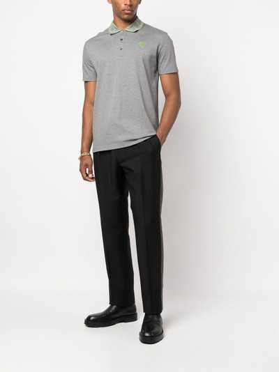 VERSACE side-stripe straight-leg trousers outlook