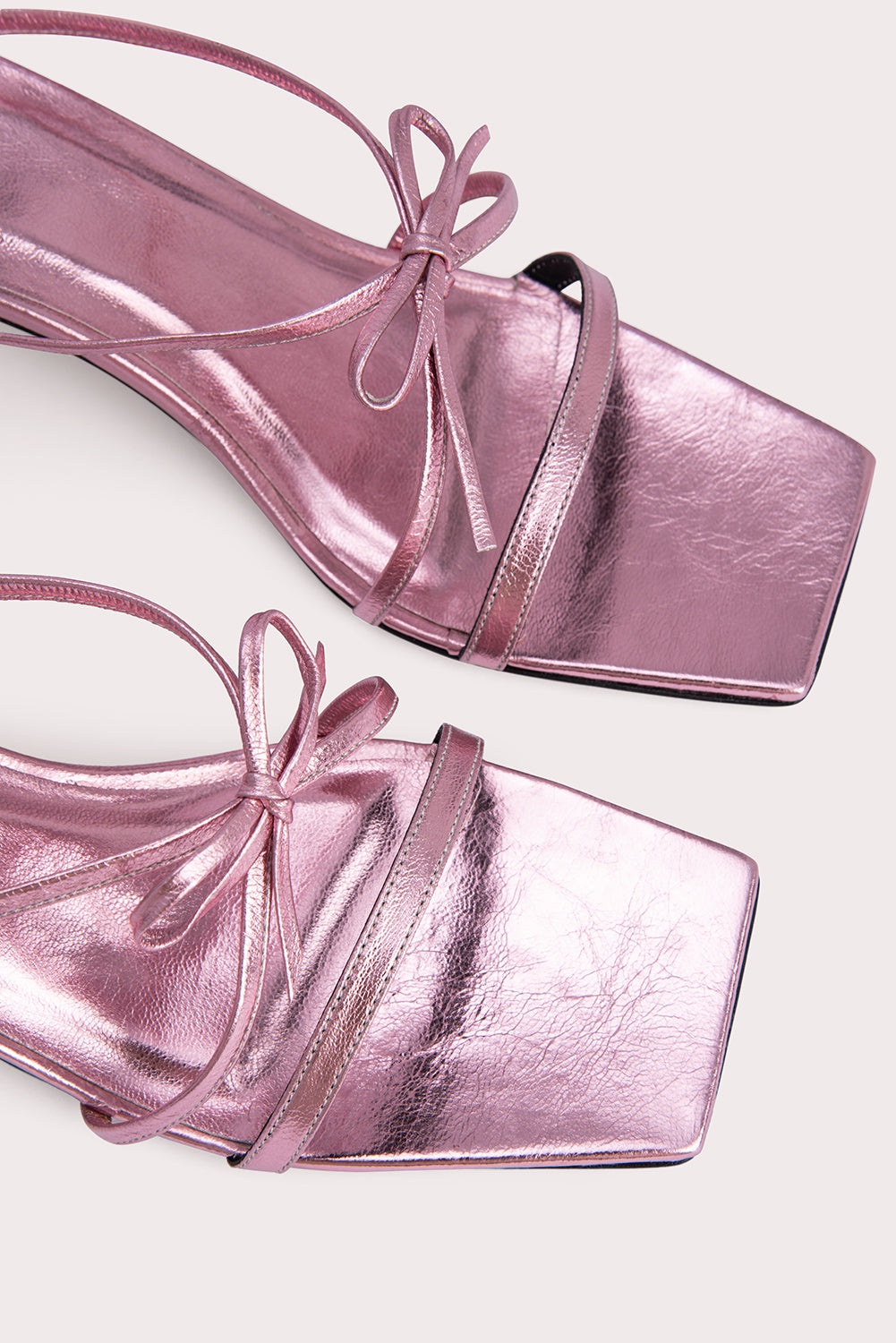 June Pink Metallic Leather - 4