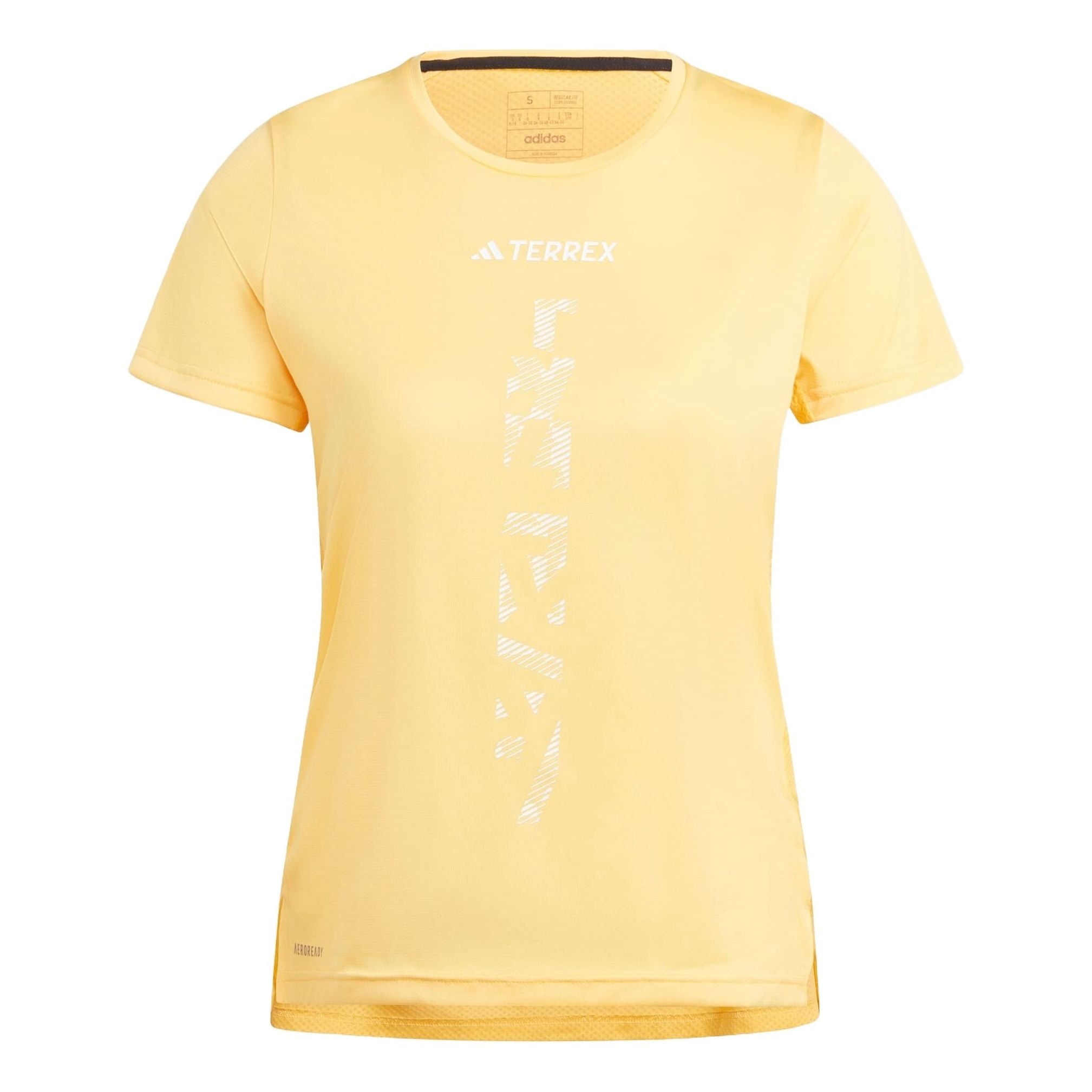 (WMNS) adidas Terrex Agravic Trail Running T-shirt Asia Sizing 'Yellow' IP4823 - 1