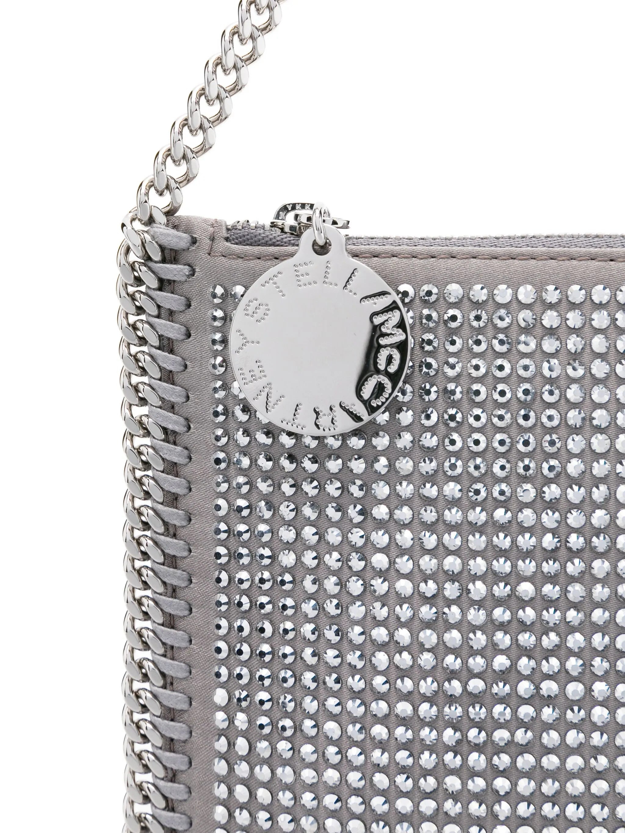 Stella Mccartney Falabella Pochette Crystal-embellished Chain Shoulder Bag - 5