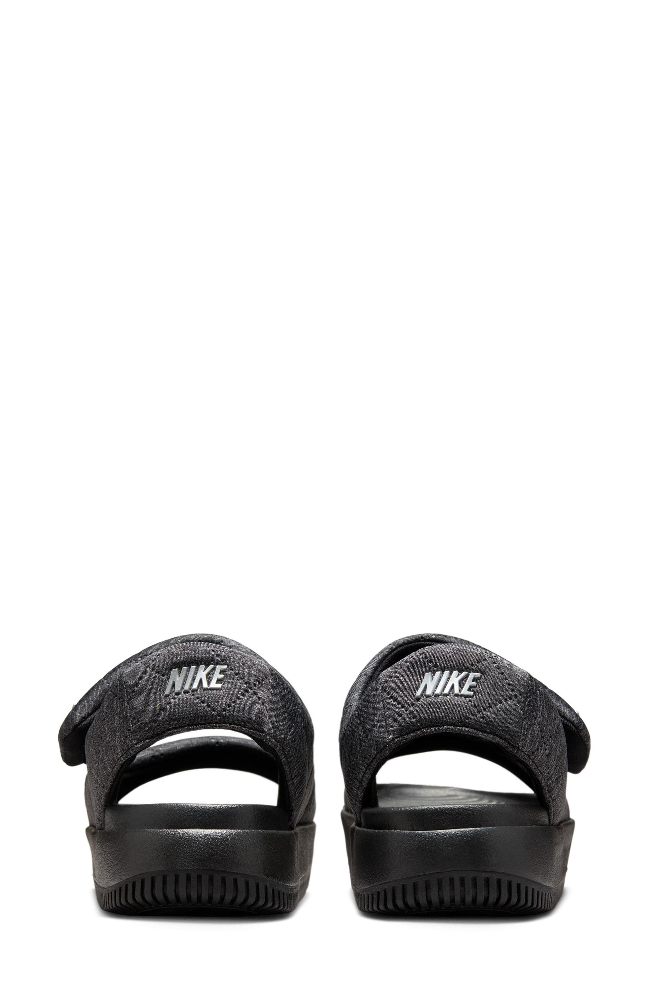 Nike Calm SE Sandal in Black/Silver/Black at Nordstrom - 5