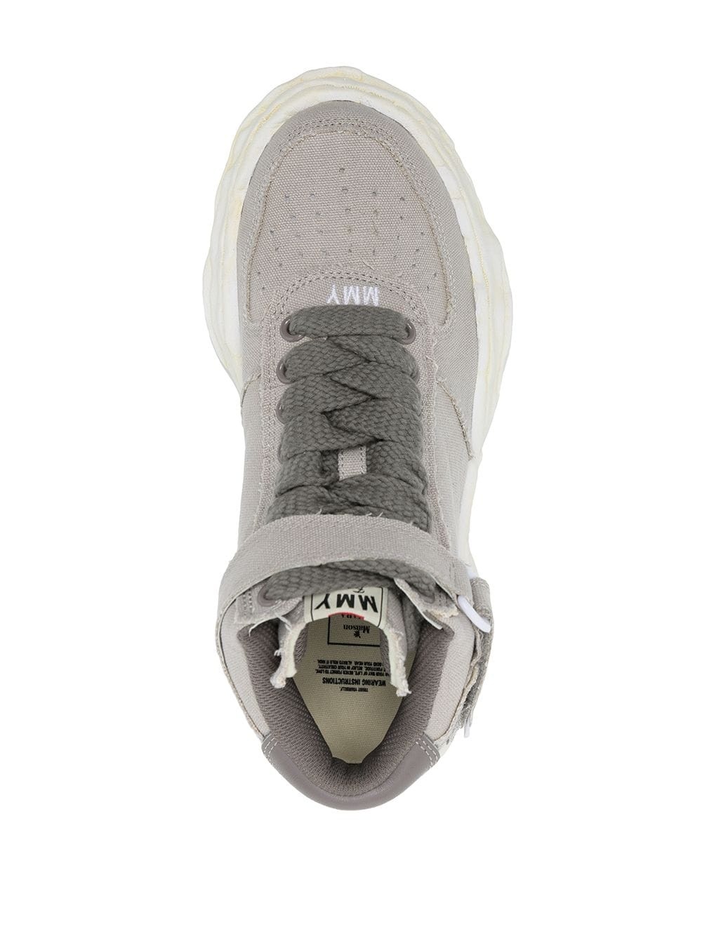 high-top lace-up sneakers - 4