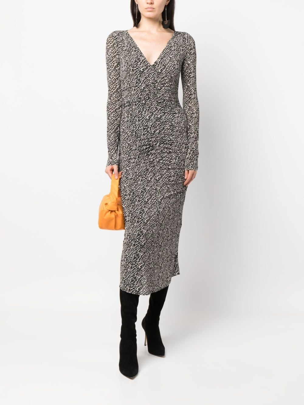 Laly abstract-pattern midi dress - 2
