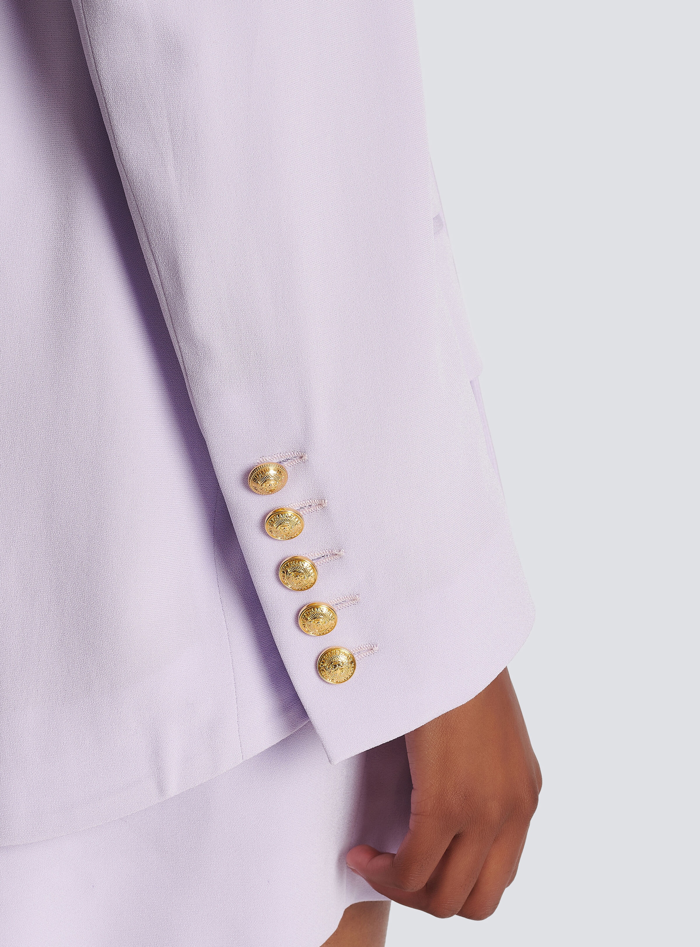 Crepe jacket with shawl collar - 8