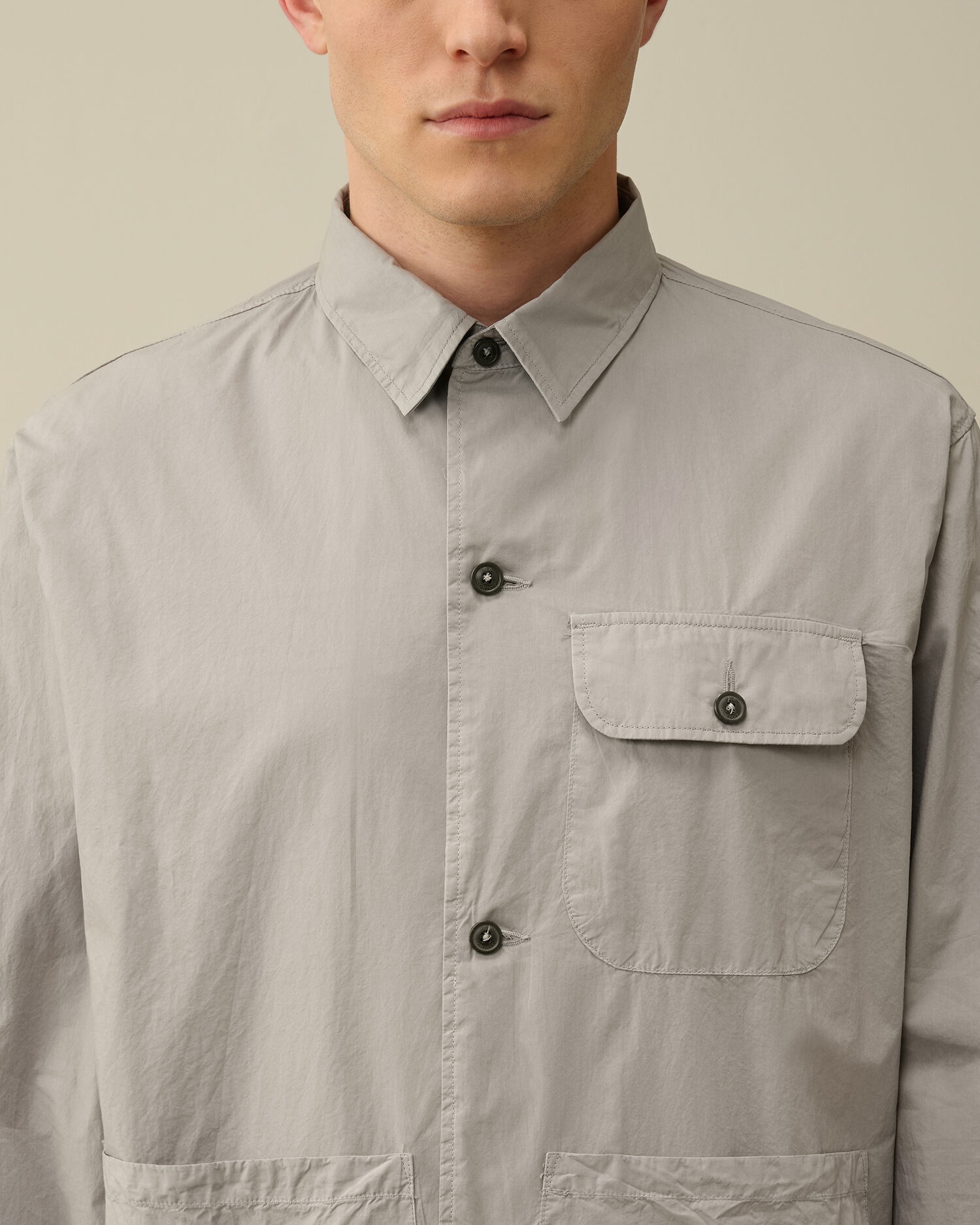 Cotton Popeline Workwear Shirt - 5