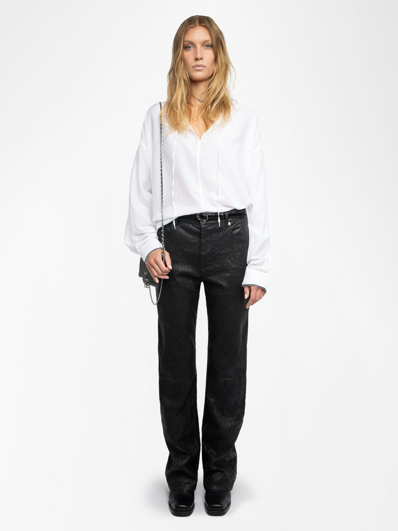 Zadig & Voltaire Troene Oversized Cotton Blouse outlook