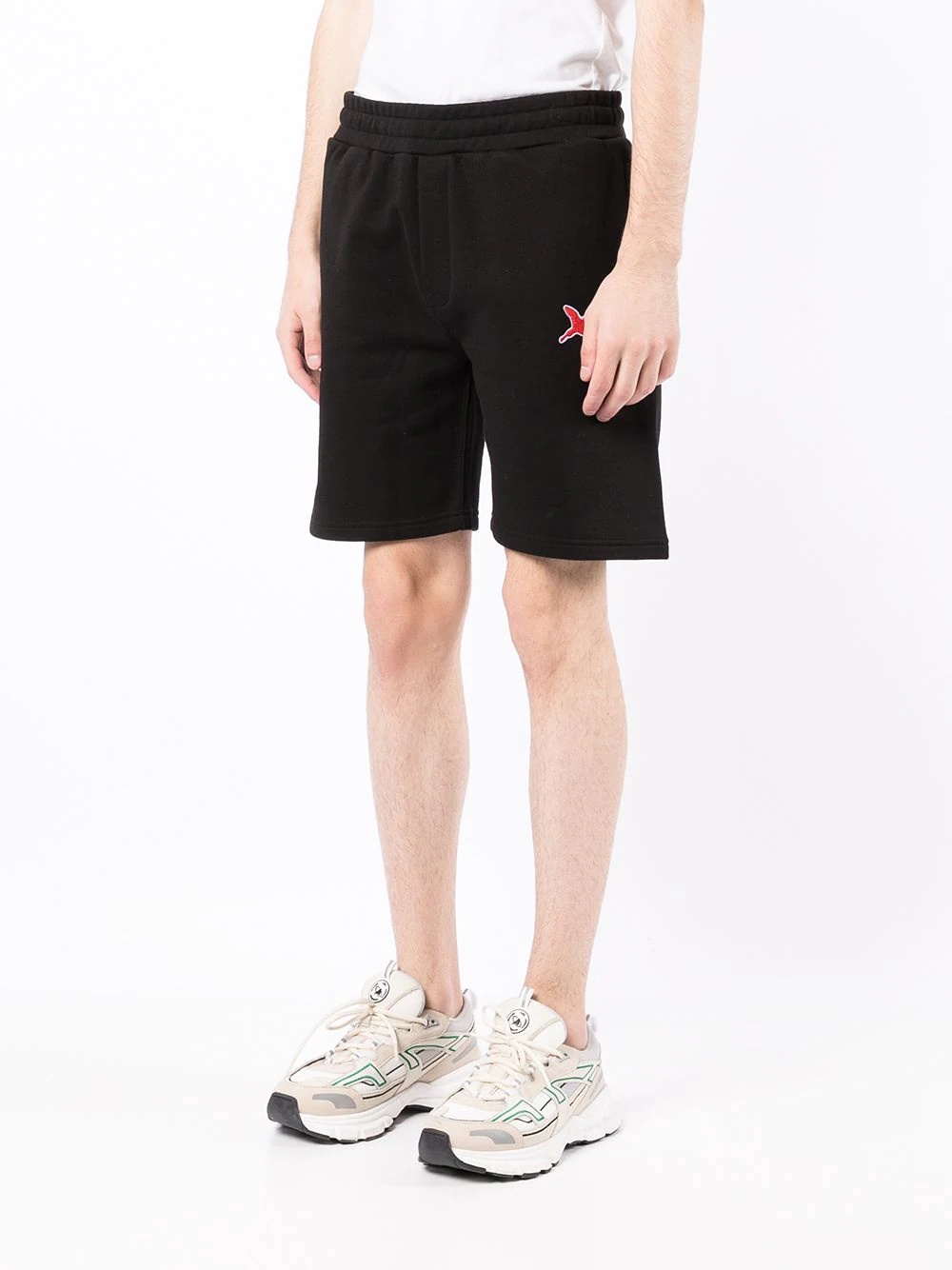 logo-patch track shorts - 3